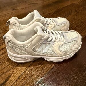 New Balance Kids' Cream Sneakers